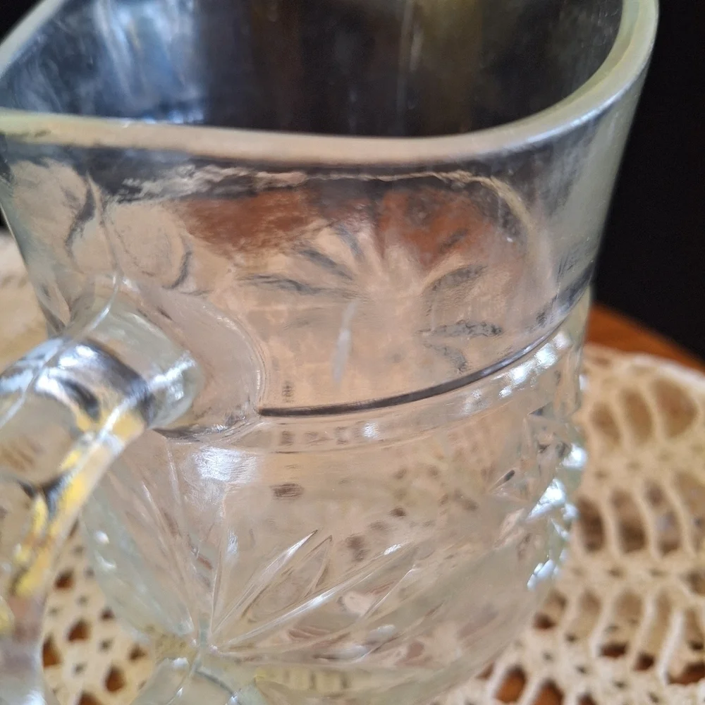 Anchor hocking Star of David pitcher